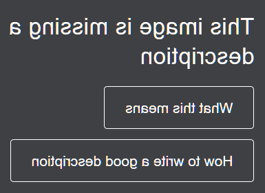 The what this means button and how to write a good description button