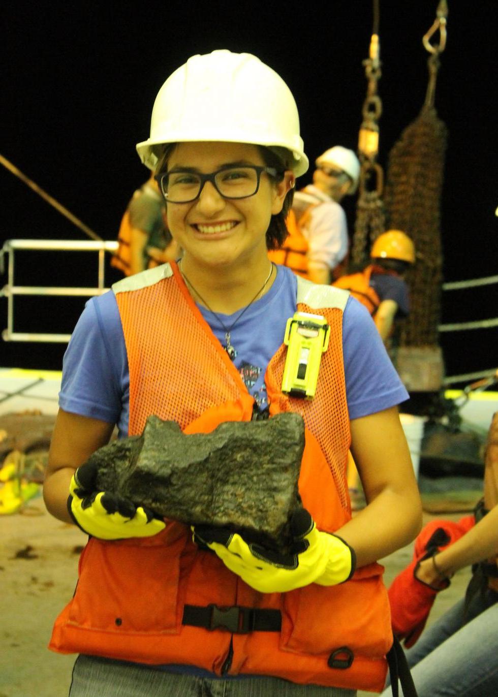 LeAnn with rock